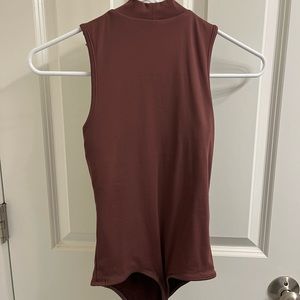 Klassy Brown Bodysuit